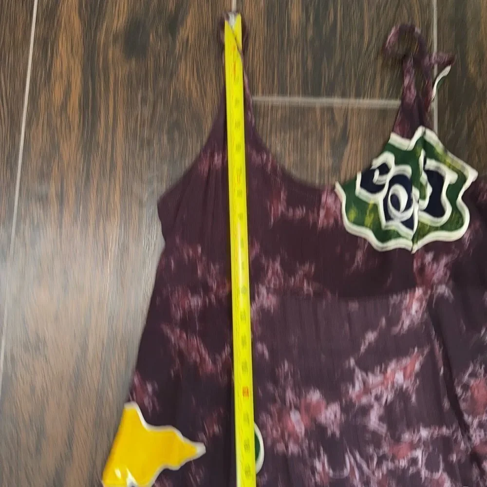🌿 Gecko Batik Handmade Batik Sundress – Boho Island Style – Size M (Adj Straps)
